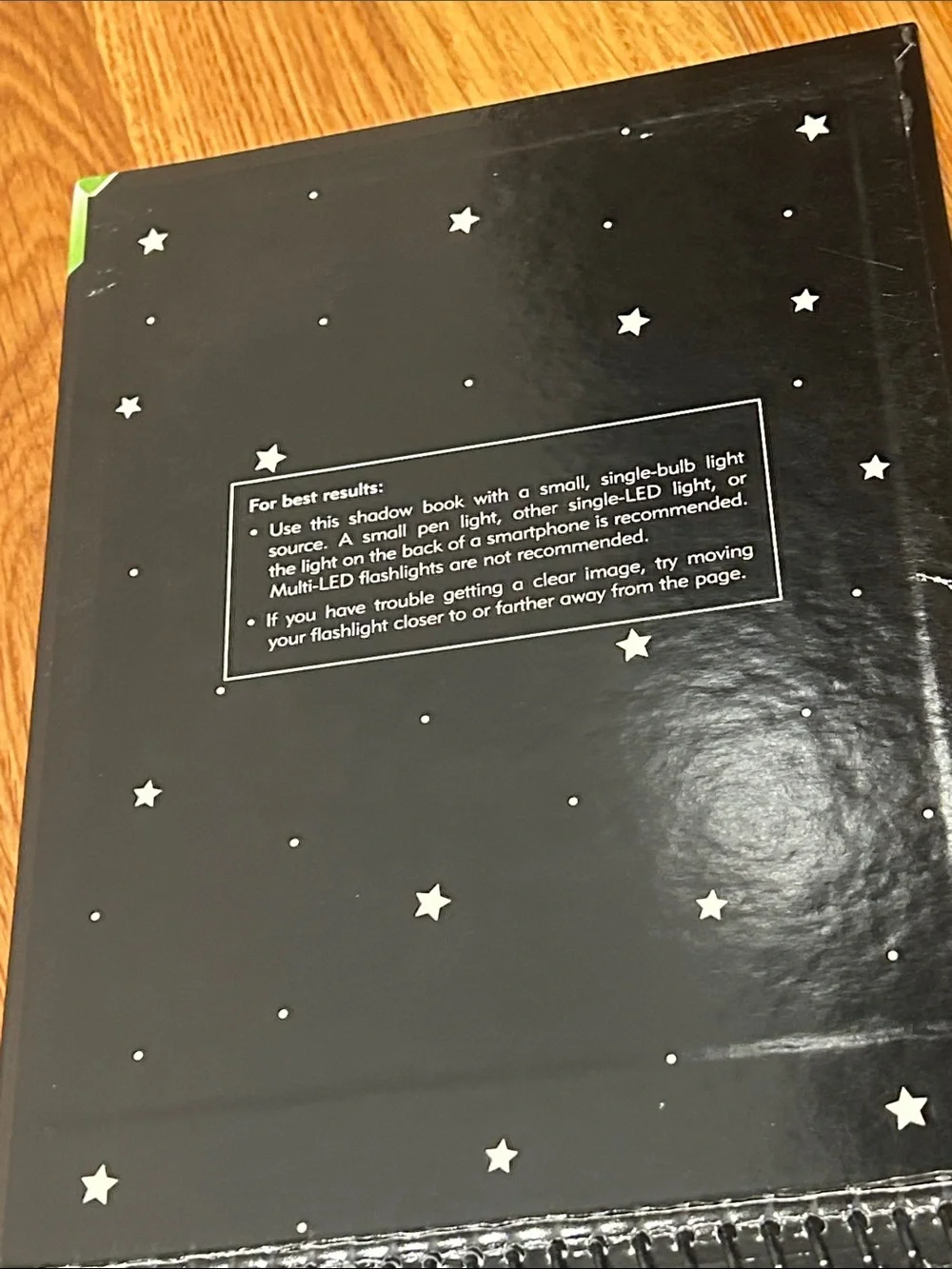 No Monsters Here Bedtime flashlight Shadow Book - Black & Yellow Preowned